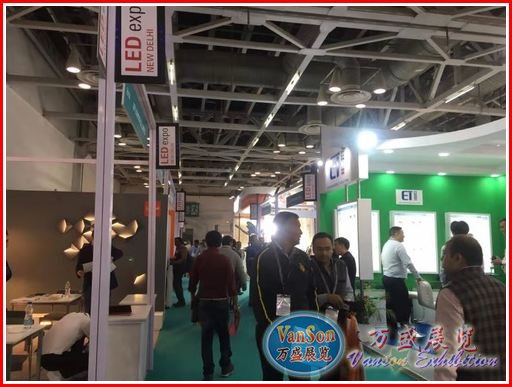 2018年萬盛展覽公司組展的新德里照明展覽會(huì)開展中